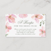 花嫁がレシピになるエレガント春フローラ エンクロージャーカード (正面)