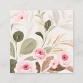 花嫁がレシピになるブライダルシャワー エンクロージャーカード (裏面)