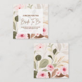 花嫁がレシピになるブライダルシャワー エンクロージャーカード (正面/裏面)