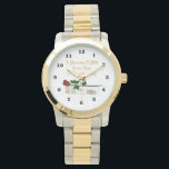 花嫁が二音の時計を約束するために 腕時計<br><div class="desc">デザイン: originalartwork@delightful-doodles.com</div>