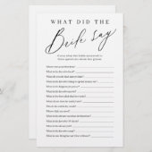 花嫁が何と言ったかミニマリスト (正面/裏面)