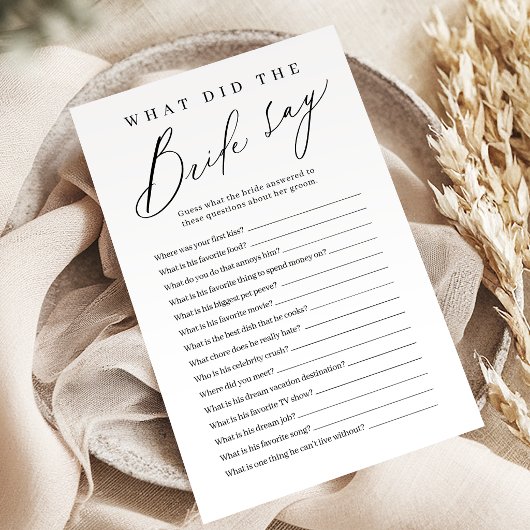 花嫁が何と言ったかミニマリスト