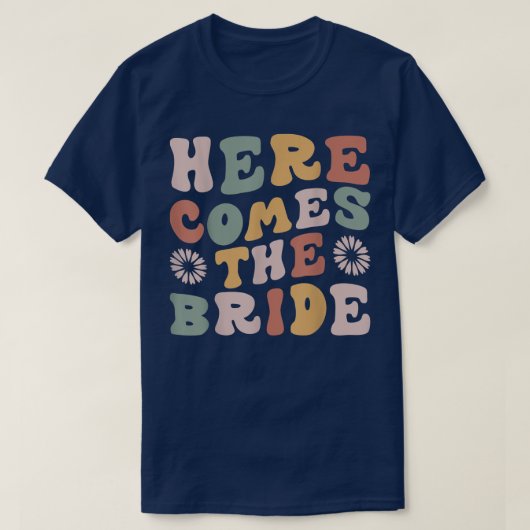 花嫁が入場する 結婚式 リングボーイ 花嫁の花 Tシャツ (デザイン正面)