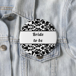 花嫁が印札ダマスクになる 缶バッジ