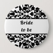 花嫁が印札ダマスクになる 缶バッジ (正面)