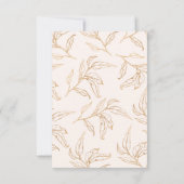 花嫁が咲く  フローラル ブライダルシャワー ウェルカムサイン サンキューカード (裏面)