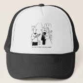 花嫁が小さなプリント漫画をチェックしたい キャップ (正面)