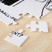 花嫁が小さなプリント漫画をチェックしたい ジグソーパズル (側面)