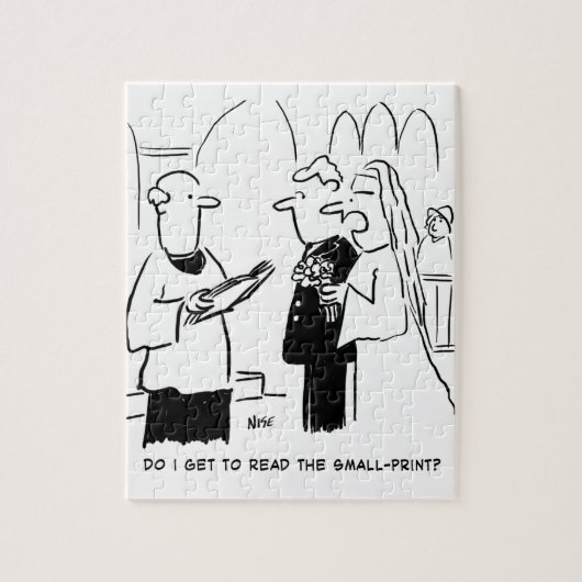 花嫁が小さなプリント漫画をチェックしたい ジグソーパズル (縦)