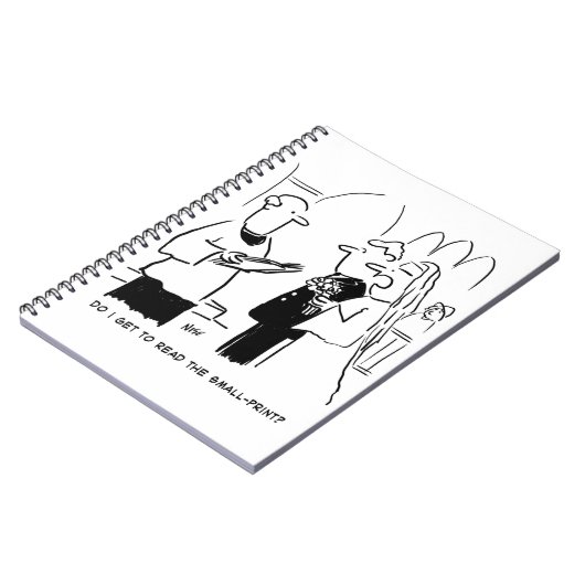 花嫁が小さなプリント漫画をチェックしたい ノートブック (左側)