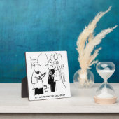 花嫁が小さなプリント漫画をチェックしたい フォトプラーク (インサイチュ)