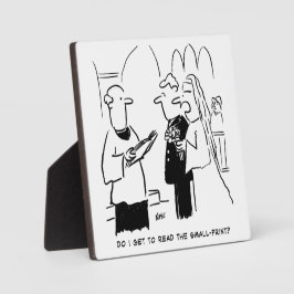 花嫁が小さなプリント漫画をチェックしたい フォトプラーク