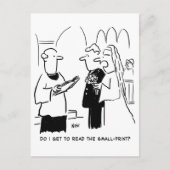 花嫁が小さなプリント漫画をチェックしたい ポストカード (正面)