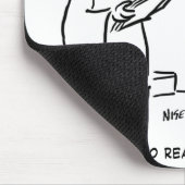 花嫁が小さなプリント漫画をチェックしたい マウスパッド (コーナー)