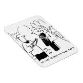 花嫁が小さなプリント漫画をチェックしたい マグネット (右側)