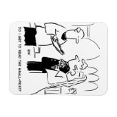 花嫁が小さなプリント漫画をチェックしたい マグネット (横)