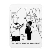 花嫁が小さなプリント漫画をチェックしたい マグネット (縦)