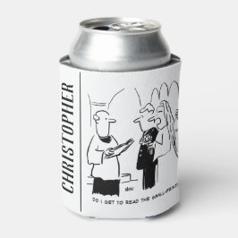 花嫁が小さなプリント漫画をチェックしたい 缶クーラー