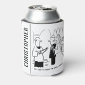 花嫁が小さなプリント漫画をチェックしたい 缶クーラー (缶裏面)