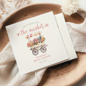 花嫁が市場からフレッシュ! ブライズシャワー スタンダードカクテルナプキン