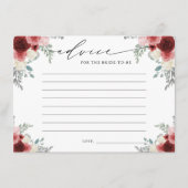 花嫁が愛飲するワインをイメージした華やかなデザイン エンクロージャーカード (正面)