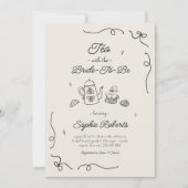 花嫁が手に入れるお茶ブライダルシャワー 招待状 (正面)