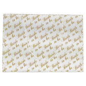 花嫁が文字のパターンになる ラージペーパーバッグ (裏面)