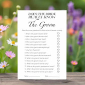 花嫁が新郎のゲームカードを本当に知っているか 招待状