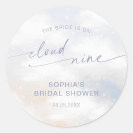 花嫁が極楽気分のブライダルシャワー ラウンドシール