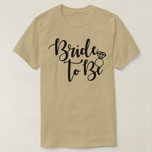 花嫁が結婚リングや輪の未来の夫人 Tシャツ (デザイン正面)
