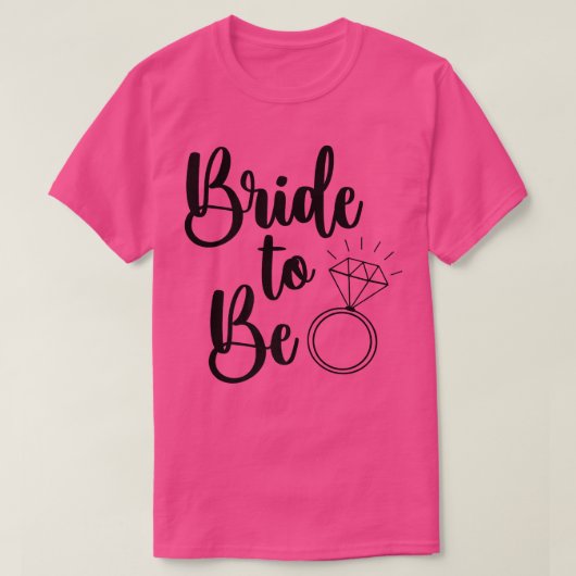 花嫁が結婚リングや輪の未来の夫人 Tシャツ (デザイン正面)