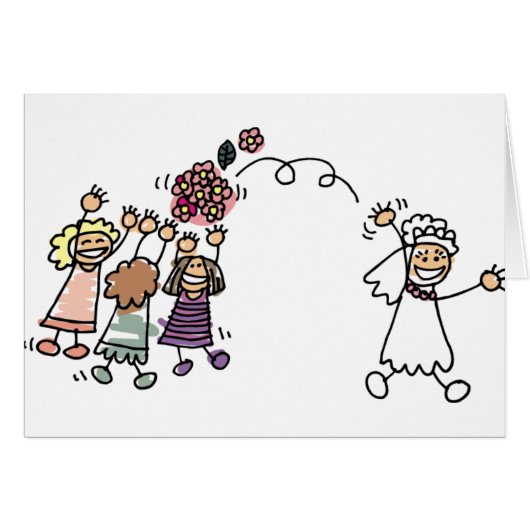 花嫁が花束を結婚受け取る (正面横)