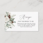 花嫁が行われるエバーグリーンレシピ エンクロージャーカード (正面)