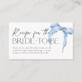 花嫁が要求するダスティブルーボウのレシピ エンクロージャーカード (正面)