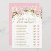 花嫁が言う 花婿が言う 結婚式 ブライズシャワー ゲーム (正面/裏面)