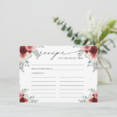 花嫁が赤ワインフローラになるレシピ エンクロージャーカード (スタンド正面)