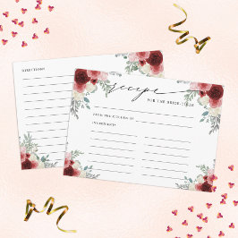 花嫁が赤ワインフローラになるレシピ エンクロージャーカード