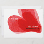 花嫁が逃げられない面白い結婚式の招待状 招待状 (裏面)