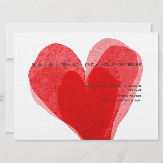 花嫁が逃げられない面白い結婚式の招待状 招待状 (正面)