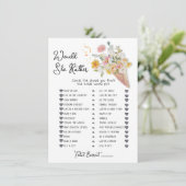 花嫁が選ぶゲーム「どっちが好き？」 招待状 (スタンド正面)