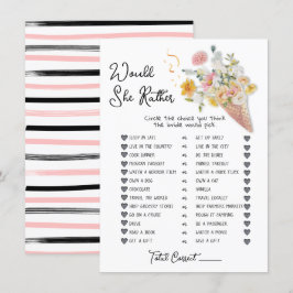 花嫁が選ぶゲーム「どっちが好き？」 招待状