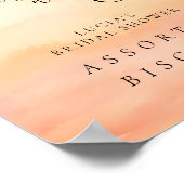 花嫁が雲に乗っている9ブライダルシャワー食品の看板 ポスター (角)