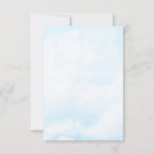 花嫁が雲に乗っている9人のバチェロレッテinvitati 招待状 (裏面)