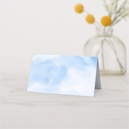 花嫁が雲の上にいる ブライダルシャワー プレイスカード