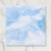 花嫁が雲の上におりて幸せいっぱいの ブライダルシャワー ありがとう フェイバータグ (裏面)