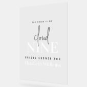 花嫁が雲の上におりる ブライダルシャワーパーティー アクリルサイン (傾斜)