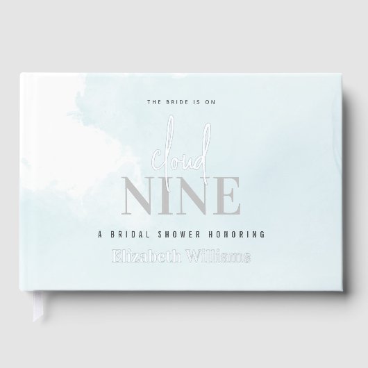 花嫁が雲の上におりる ブライダルシャワー ゲストブック (正面)