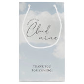 花嫁が雲の上におりる ブライダルシャワー スモールペーパーバッグ (裏面)