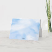 花嫁が雲の上 ブライズシャワー サンキューカード (裏面)