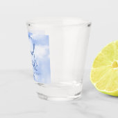 花嫁が雲九色のバチェロレッテ ショットグラス (右)